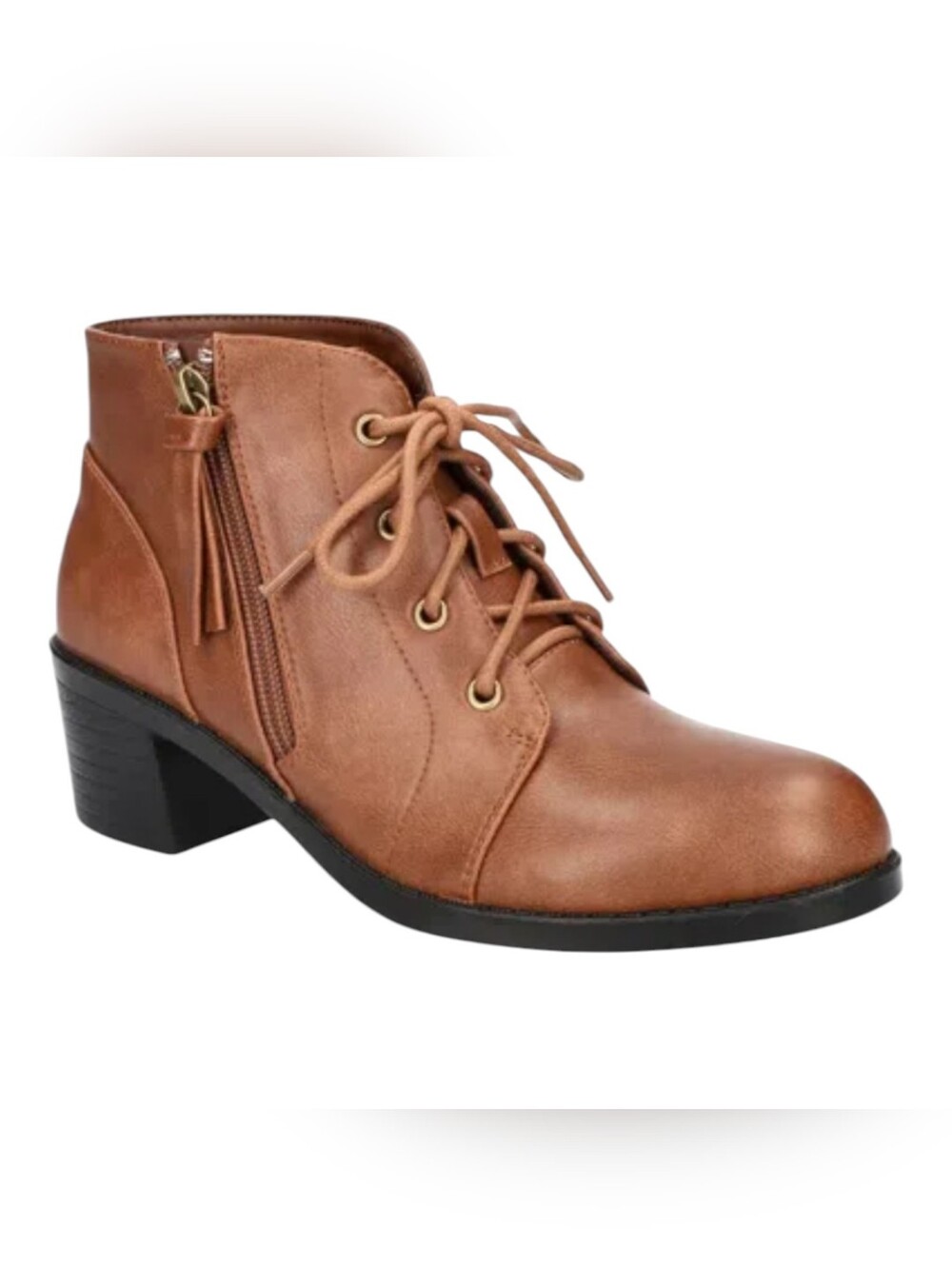 Easy Street Becker Zip Bootie New Woman's Size 10 Brown